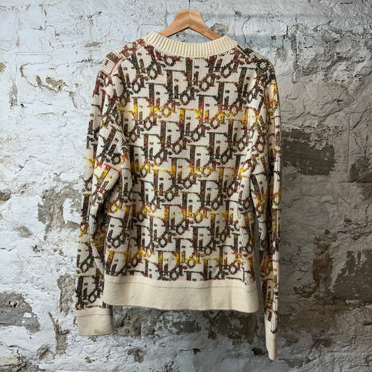 Dior Multicolor CD Knit Sweater Sz M
