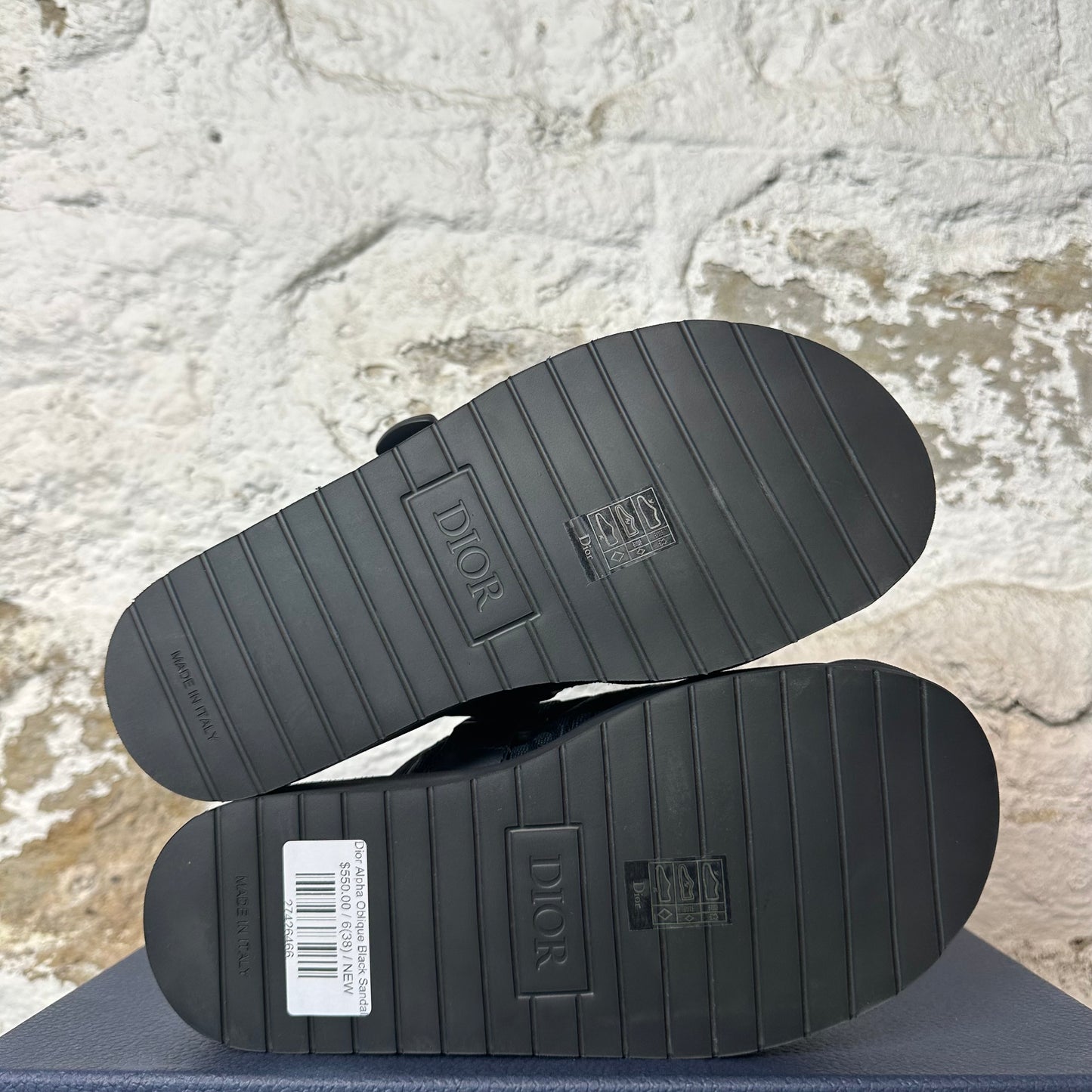 Dior Alpha Oblique Black Sandal