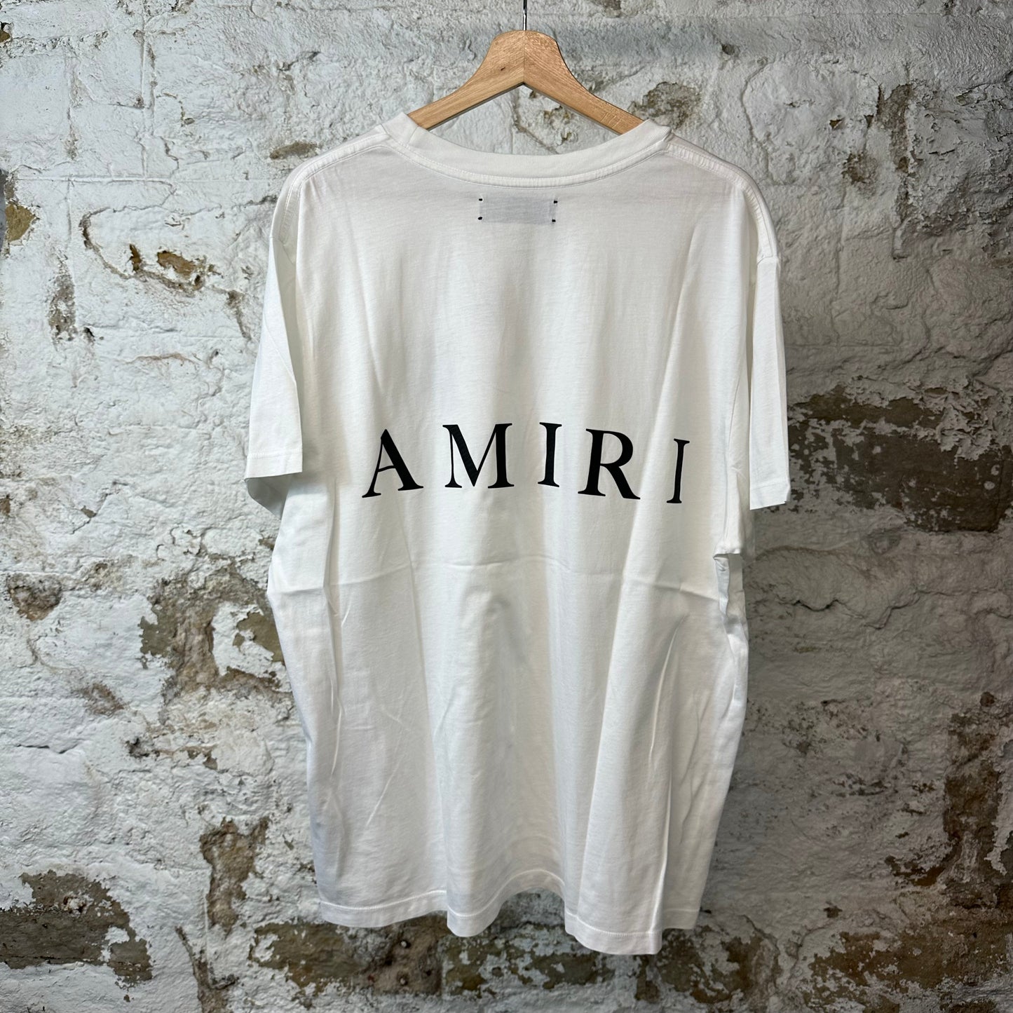 Amiri Black AM T-shirt White Sz L