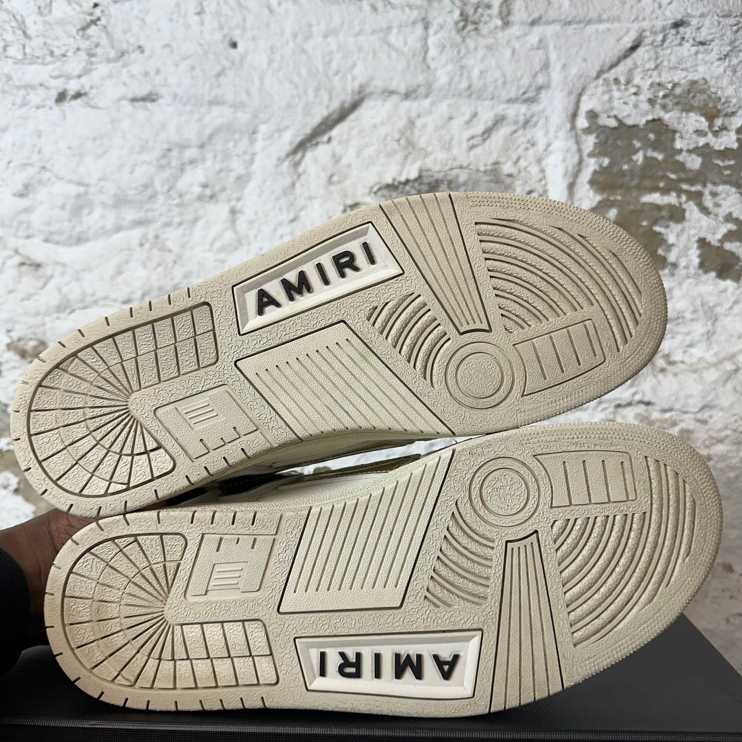 Amiri Gold Skeleton White Sneaker Sz 10 (43)