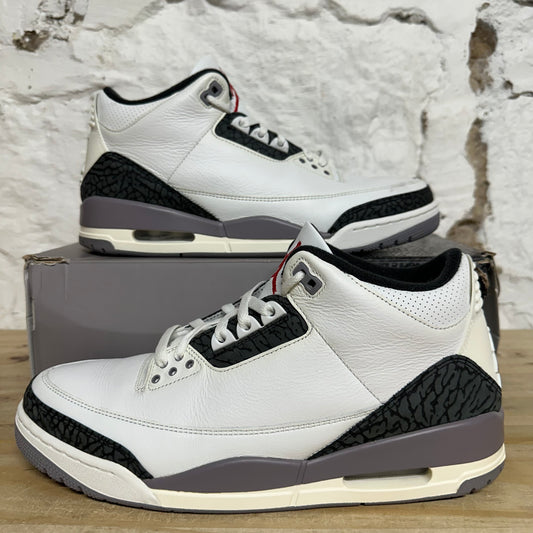 Air Jordan 3 Cement Grey Sz 12