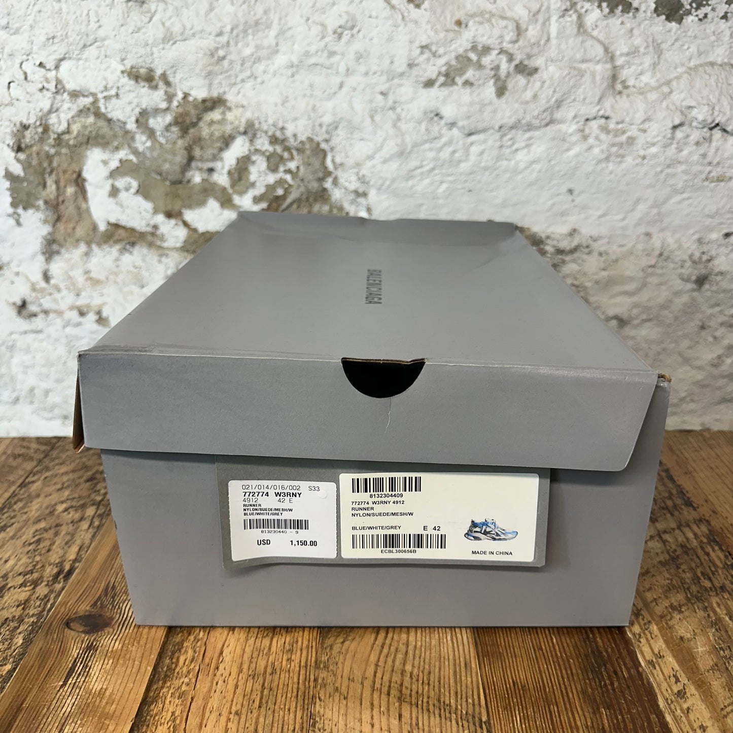 Balenciaga Track Runner Worn Out Blue White Gray Sz 9 (42)