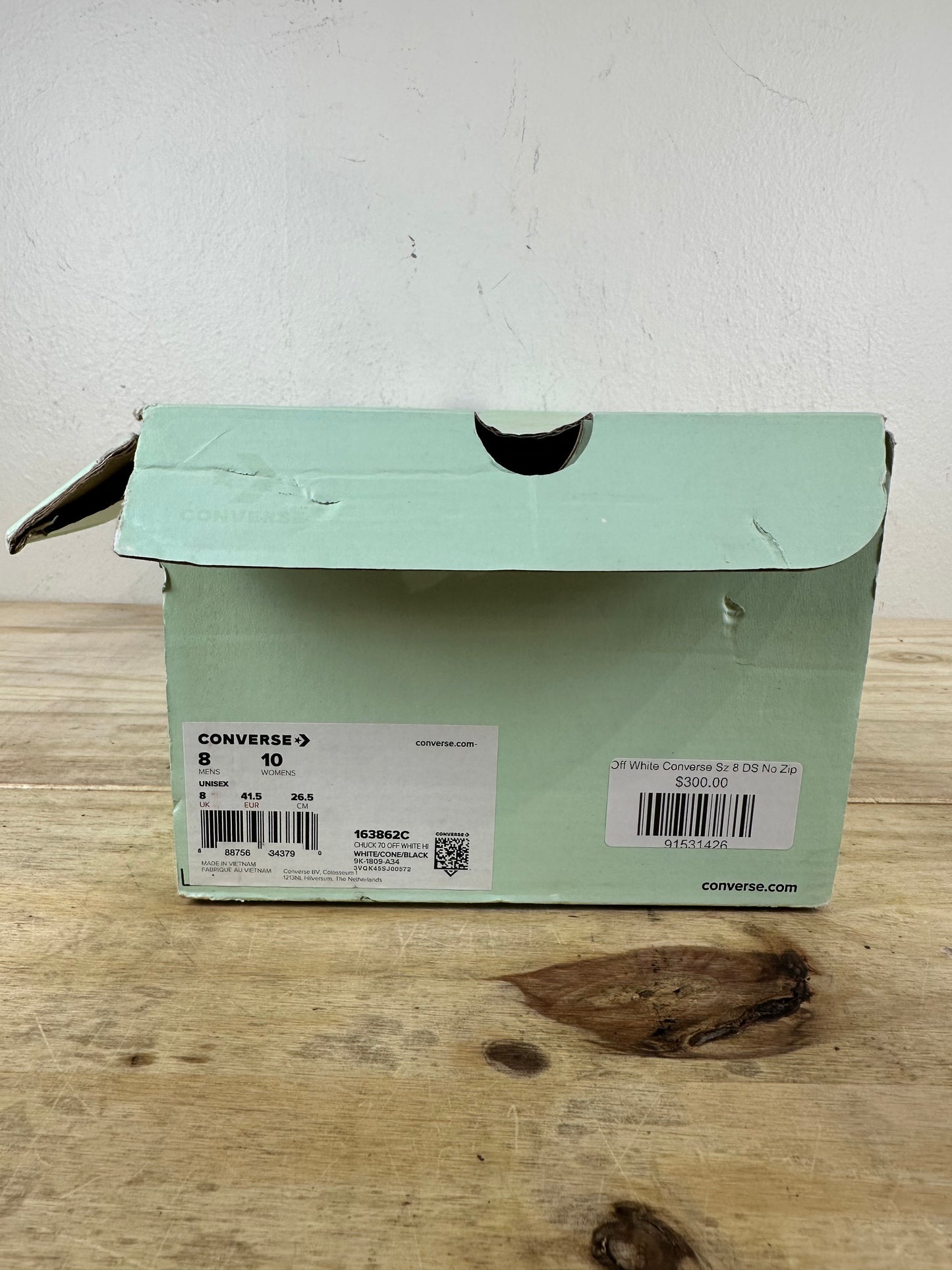 Converse Chuck Taylor All Star 70 Hi Off-White Sz 8