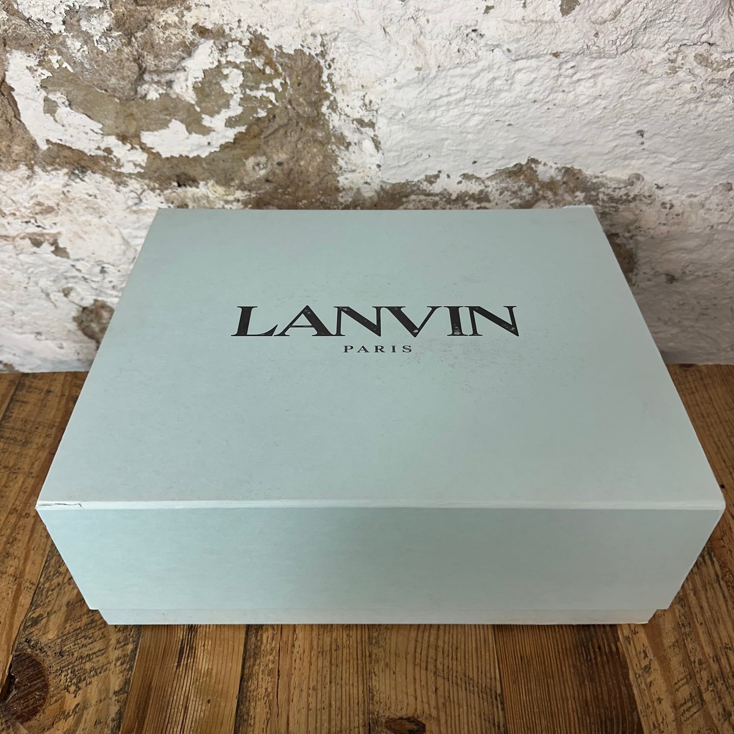 Lanvin Curb Blue Patent Sneaker