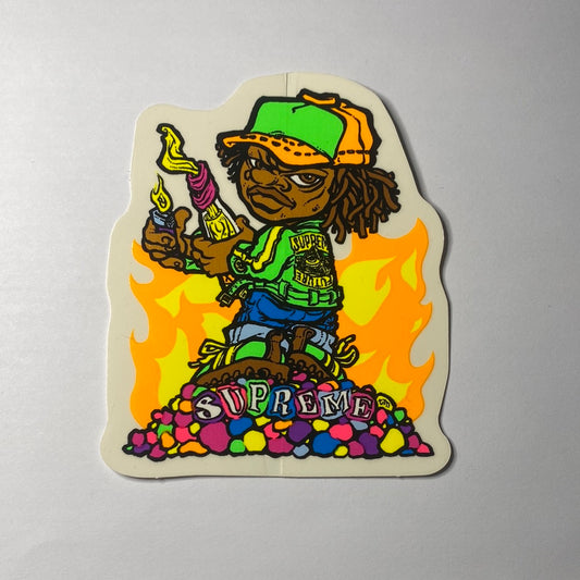 Supreme Andy Howell Molotov Kid Sticker