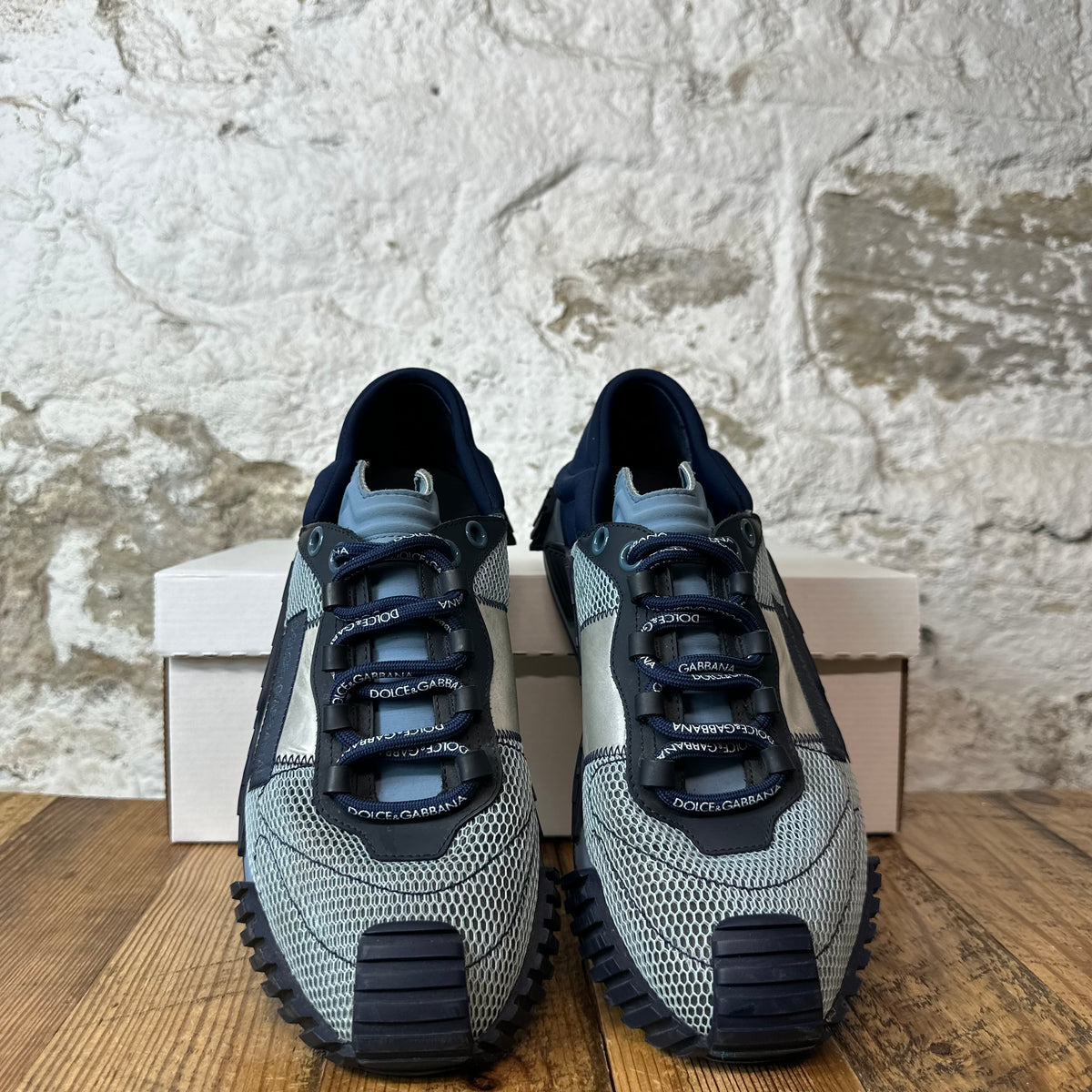 Dolce Gabbana NS1 Blue Mesh Sneaker Sz 8 (41)