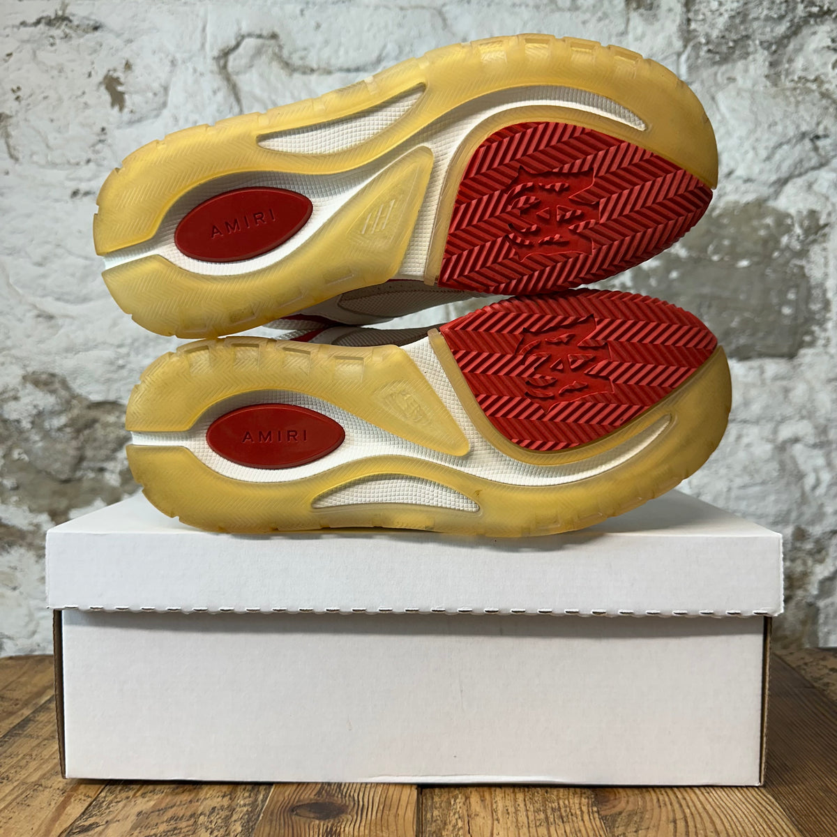 Amiri MA-1 Red White Cream Sneaker Sz 9 (42)