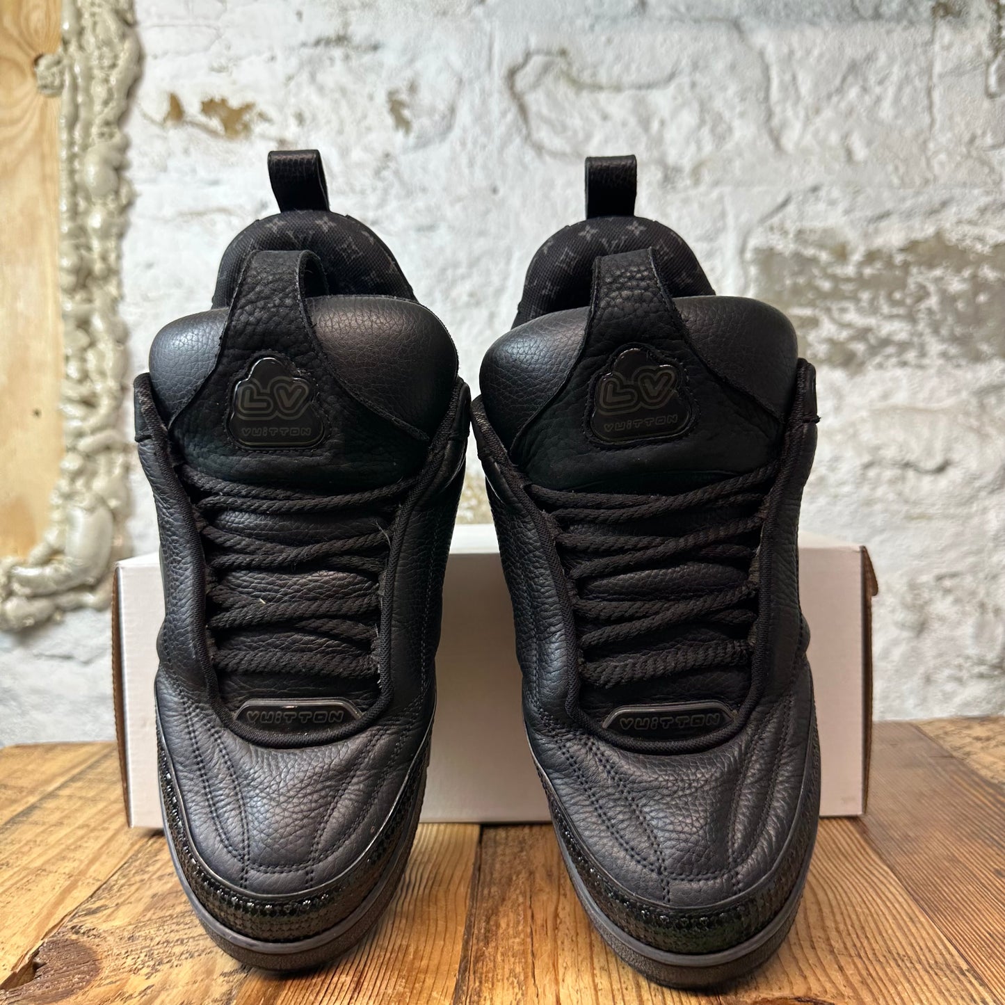 Louis Vuitton Triple Black Skate Sneaker Sz 9.5 (8LV)
