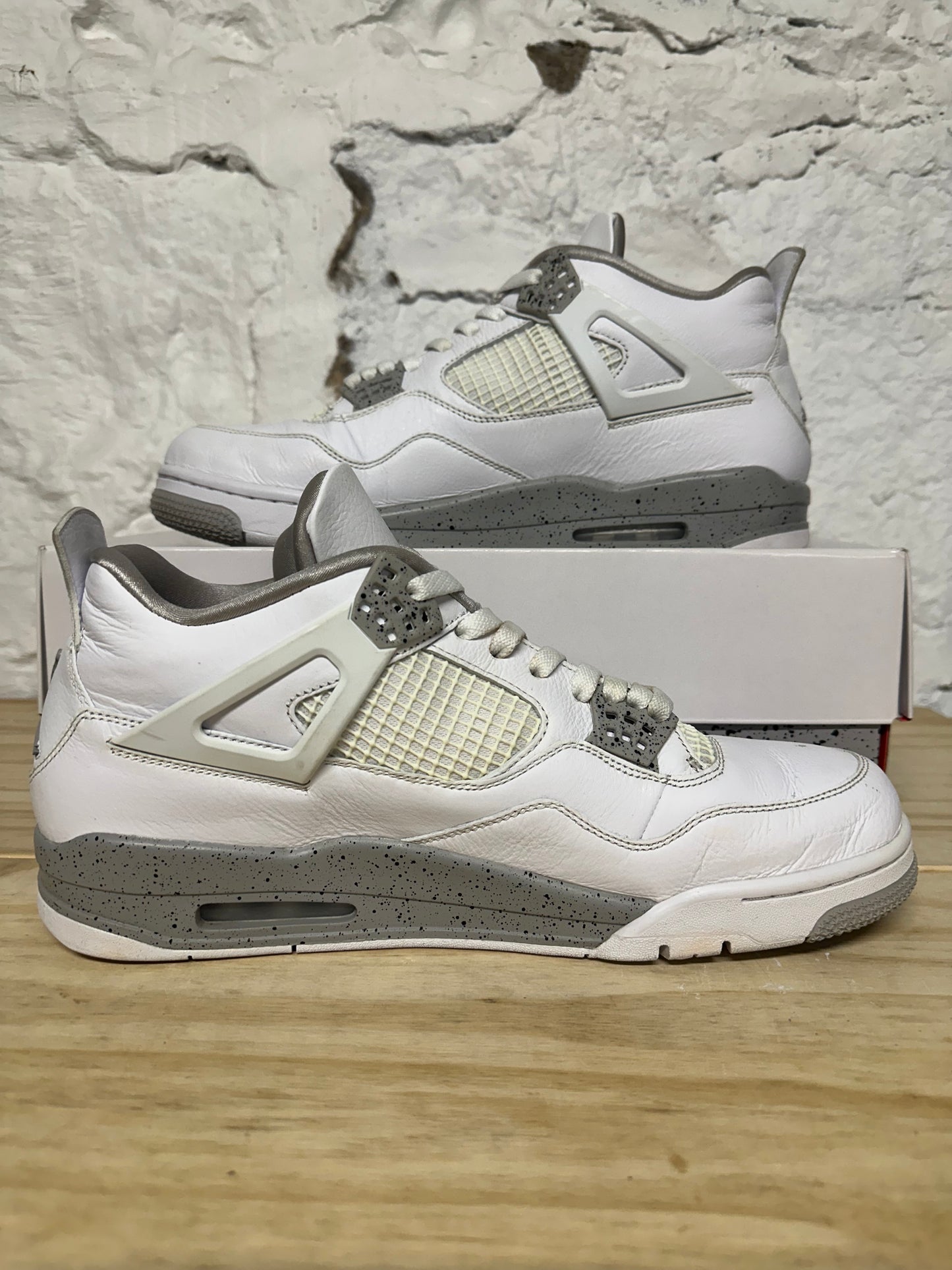 Air Jordan 4 White Oreo Sz 13