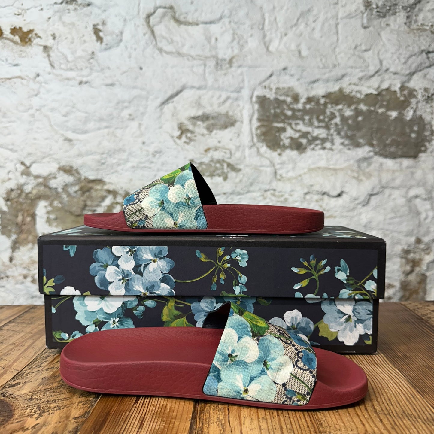 Gucci Floral GG Monogram Slide Sz 4.5 (36)
