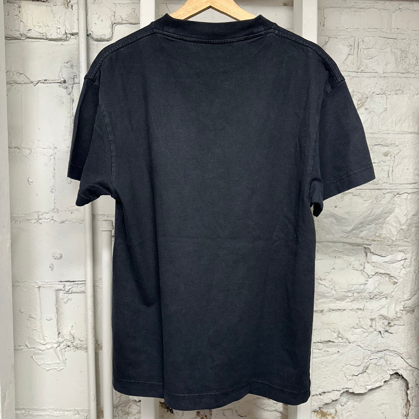 Palm Angels Green Star Logo Black T-Shirt Sz XS