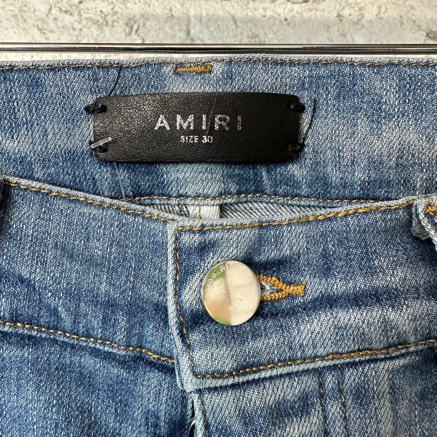 Amiri MX1 Blue Tie Dye Blue Denim Jeans Sz 30