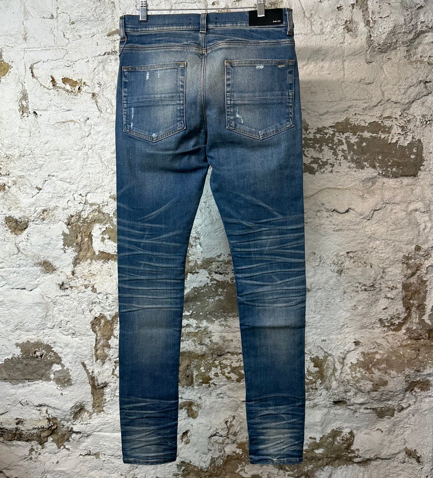Amiri River Indigo Stack Denim Jeans