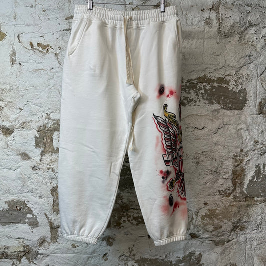 Vale Flag Sweatpants White Sz S