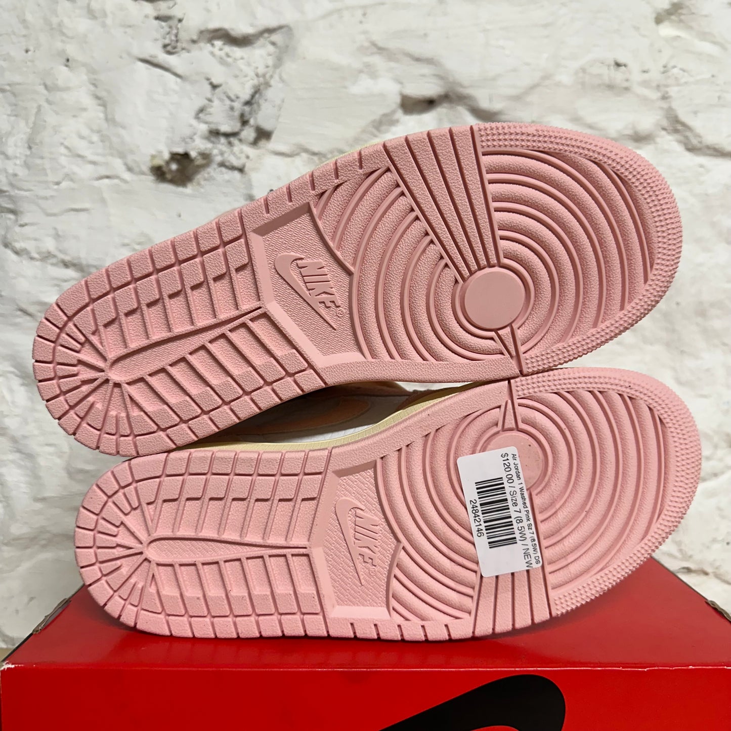 Air Jordan 1 High Washed Pink Sz 7 (8.5W) DS