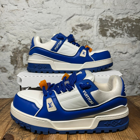 Louis Vuitton Blue White Maxi Trainer Sneaker Sz 12.5 (11LV)