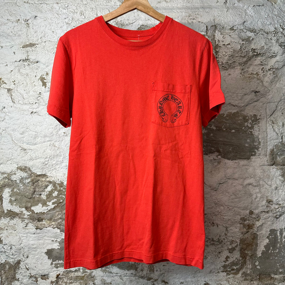Chrome Hearts Matty Boy Chomper Flag Red T-Shirt Sz S