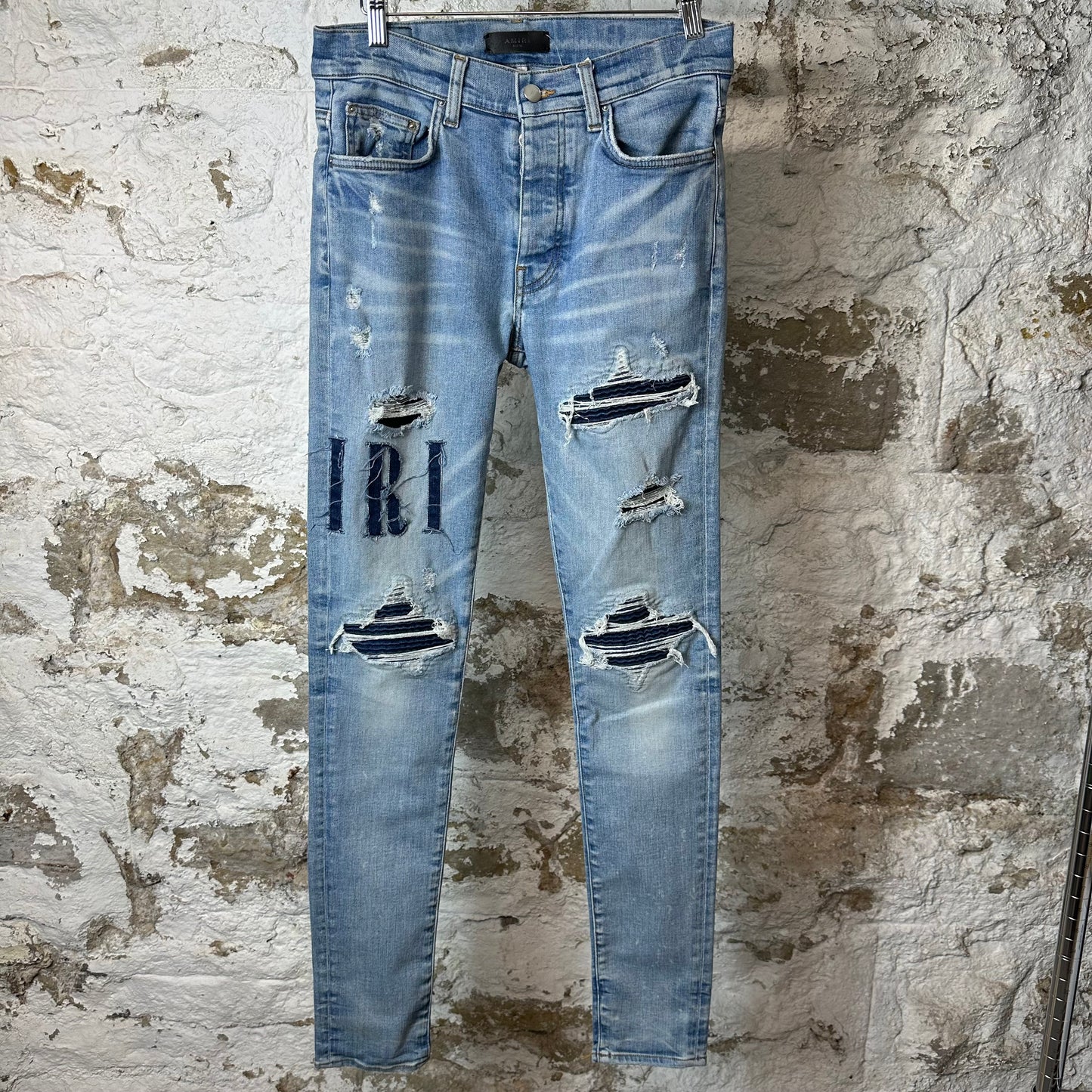 Amiri MX1 Denim Spell Blue Denim Jeans Sz 31