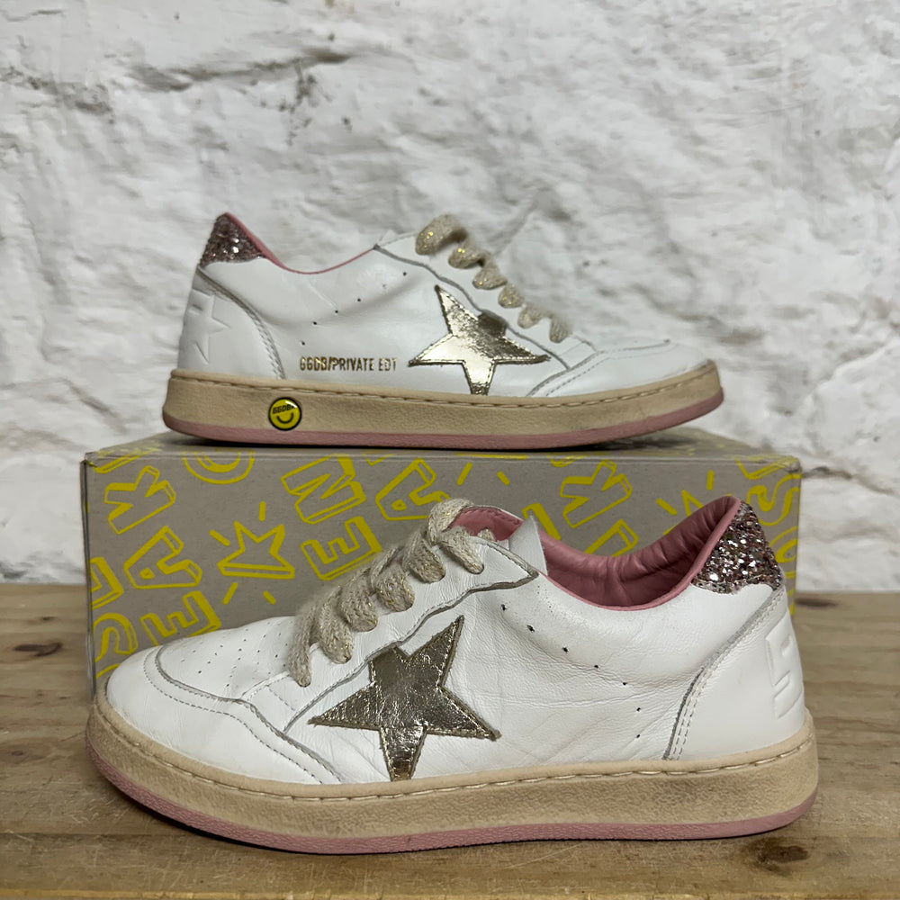 Golden Goose Ball Star Girls Exclusive Sneakers Sz 3Y (34)