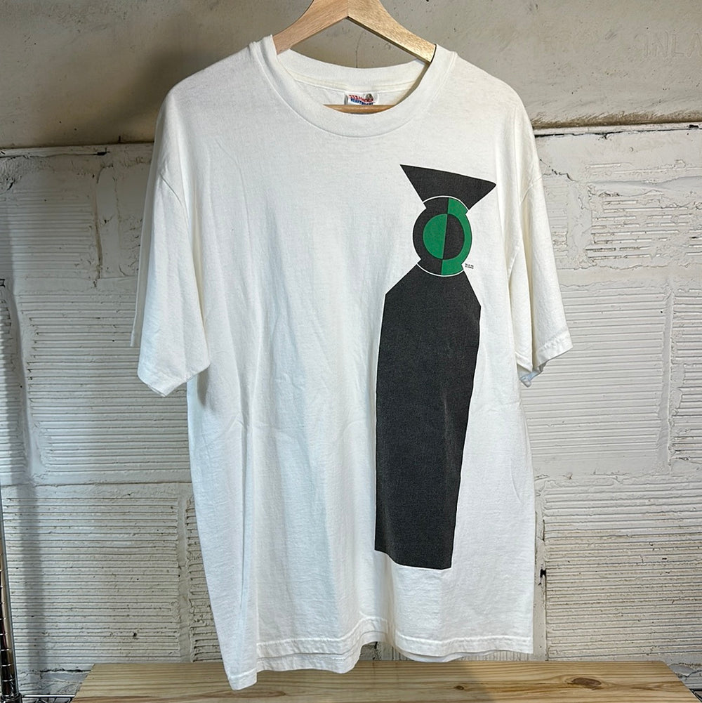 Green Lantern White Tee Sz L