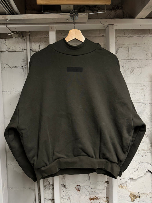 Fear of God Essentials Rubber Chest Logo Hoodie Sz S