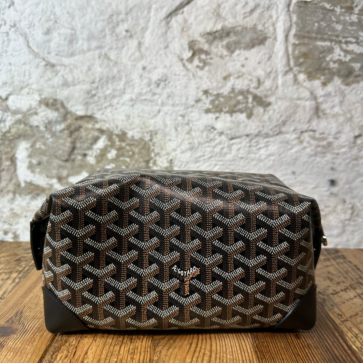 Goyard Boeing 25 Brown Monogram Toilet Bag