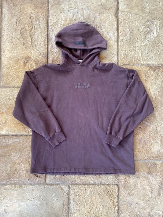 Fear of God Essentials Plum Hoodie Sz S