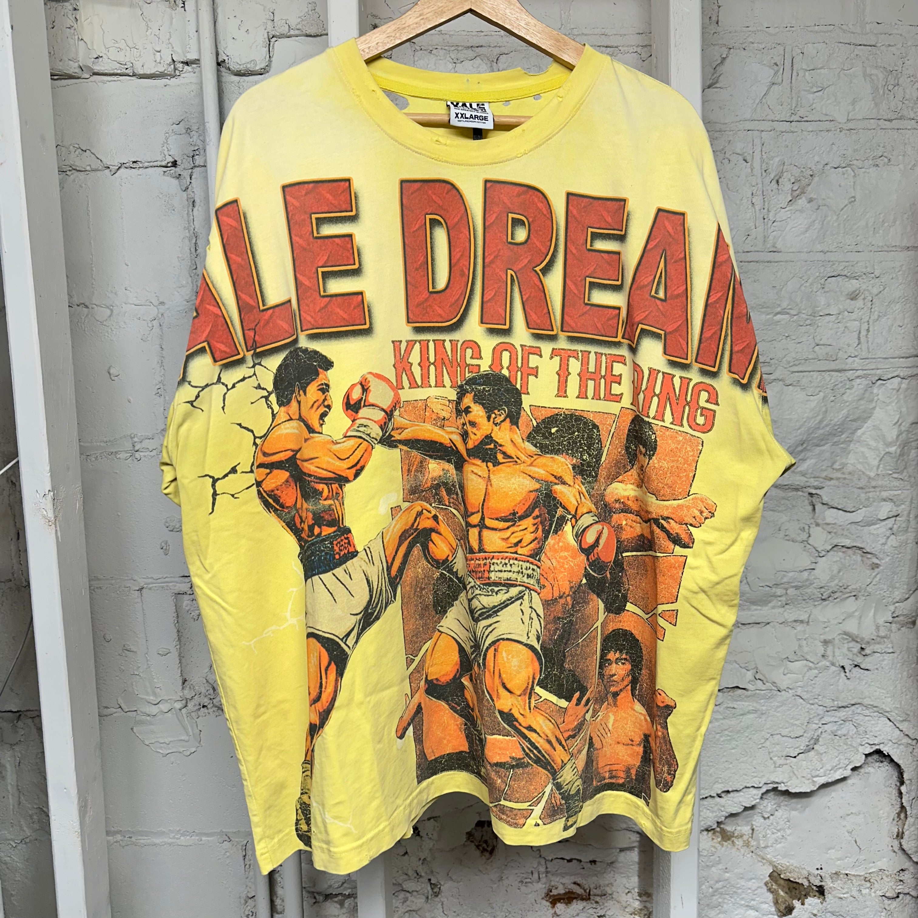 Vale Boxing Yellow T-Shirt Sz XXL