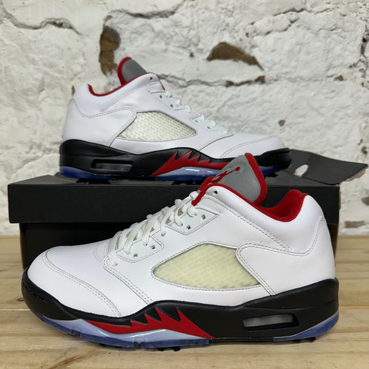 Air Jordan 5 Low Golf Fire Red Sz 10 DS