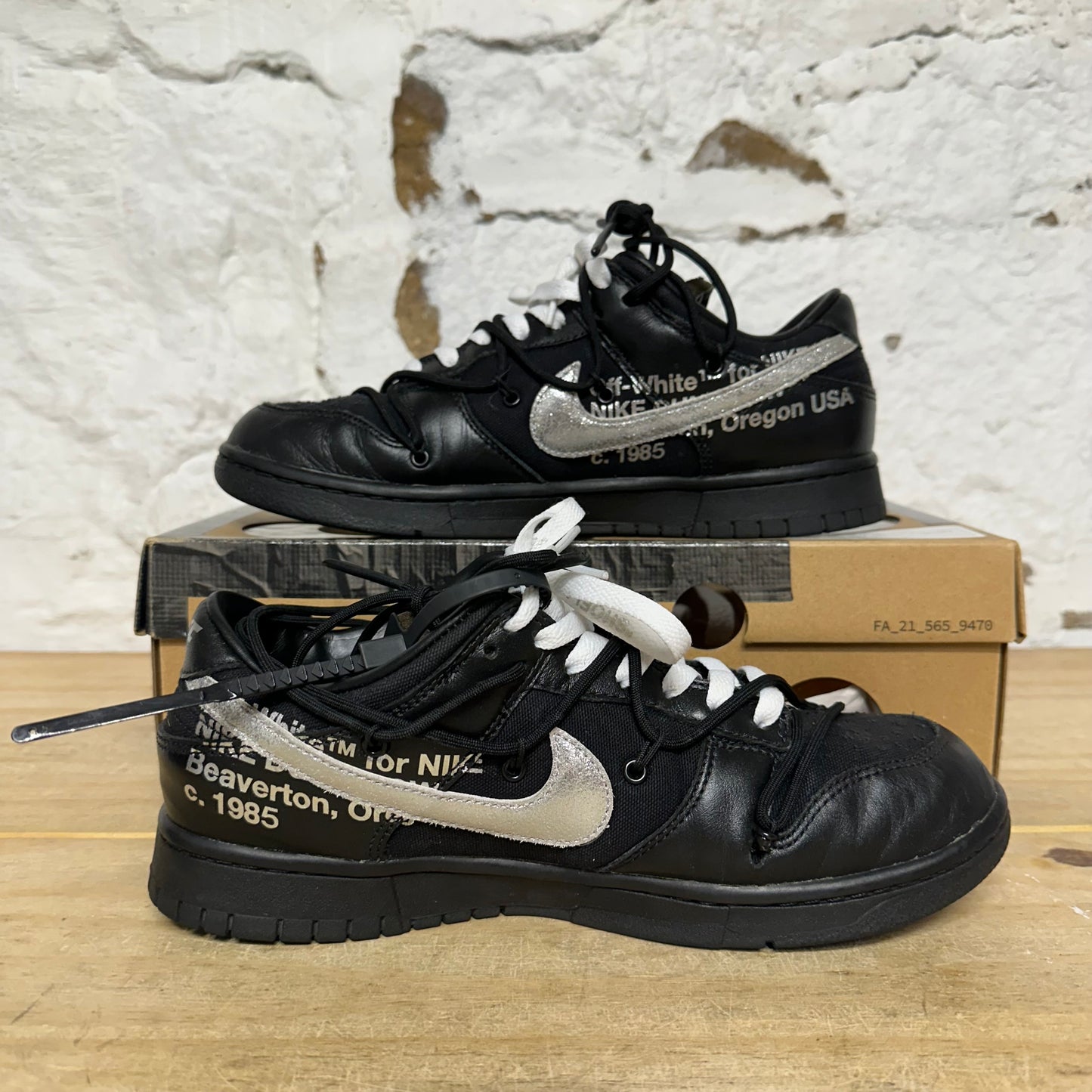 Nike Dunk Low Off-White Lot 50 Sz 9.5