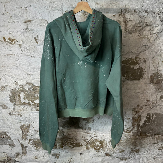 Vale Classico Zip Up Hoodie Green Sz XL DS