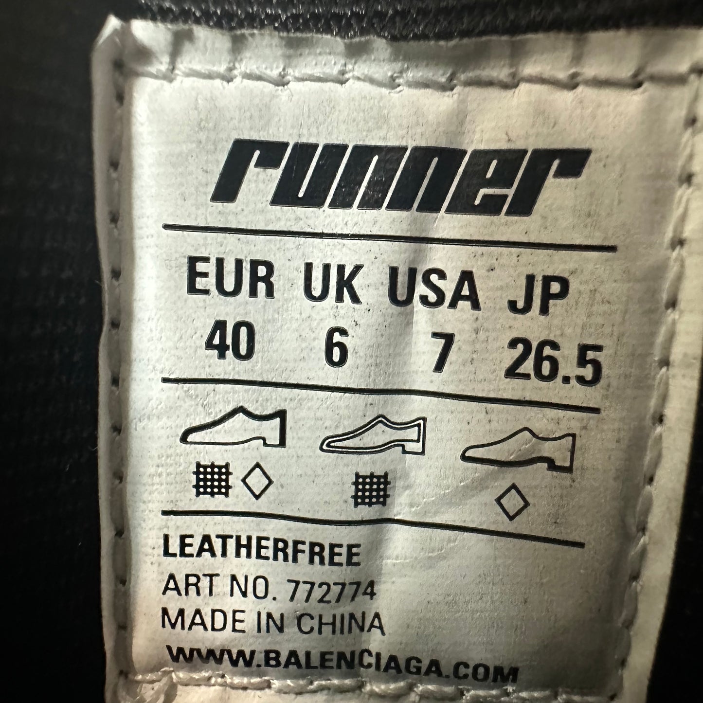 Balenciaga Runner Yellow Blue White Gray Sneaker Sz 7 (40)