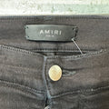 Amiri MX1 Grey Paisley Black Denim Jeans Sz 38