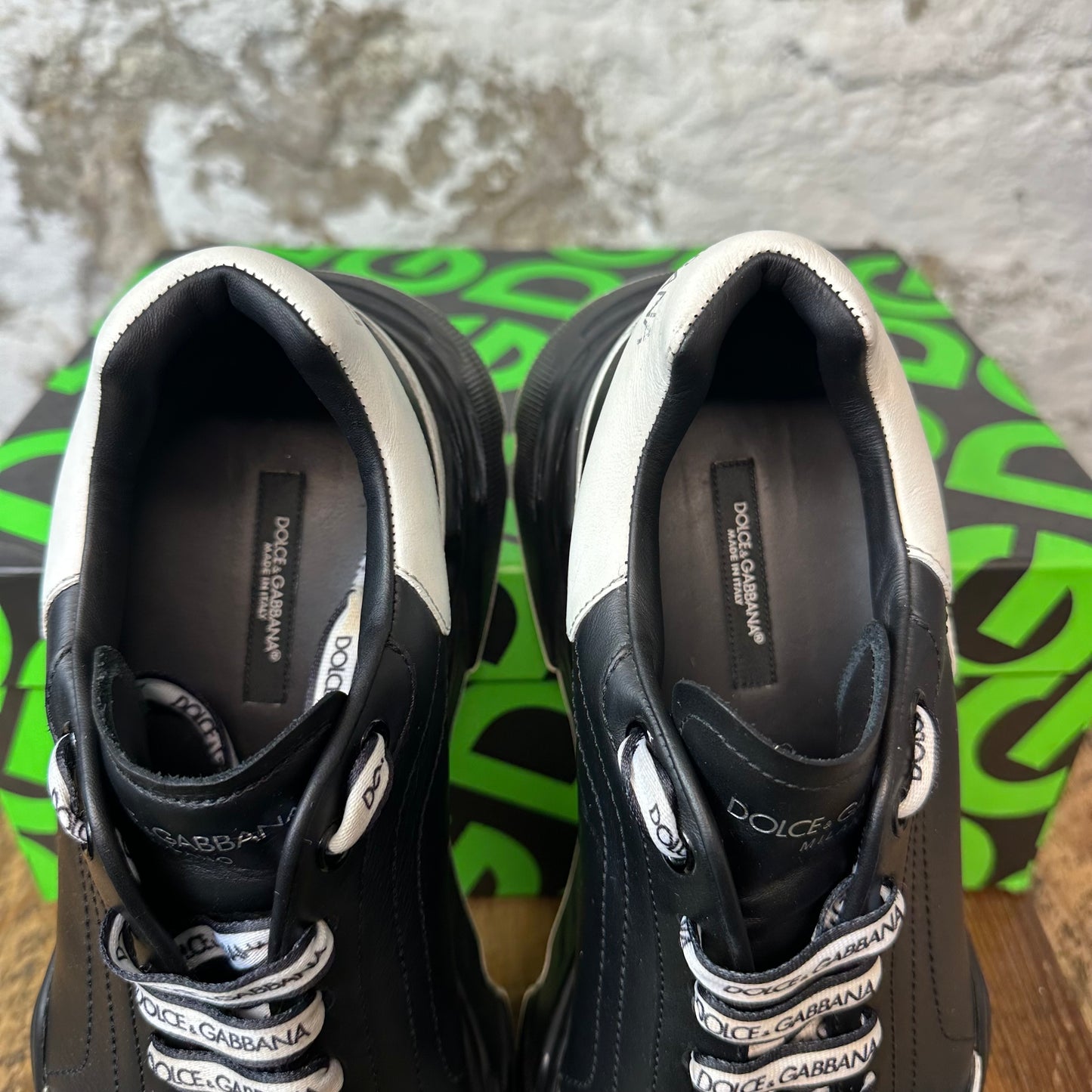 Dolce & Gabbana Black White Daymaster Sneaker Sz 10 (43)