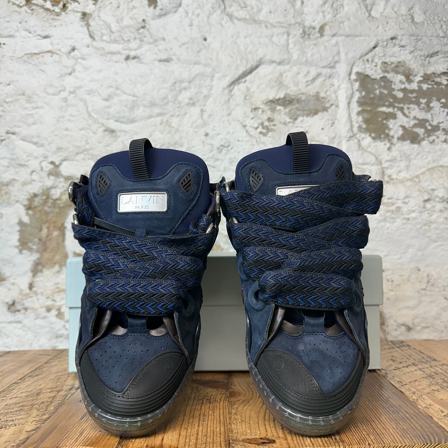 Lanvin Curb Navy Sneaker