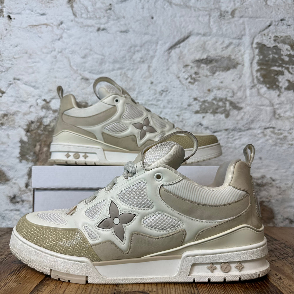 Louis Vuitton Cream White Skate Sneaker Sz 13.5 (12LV)
