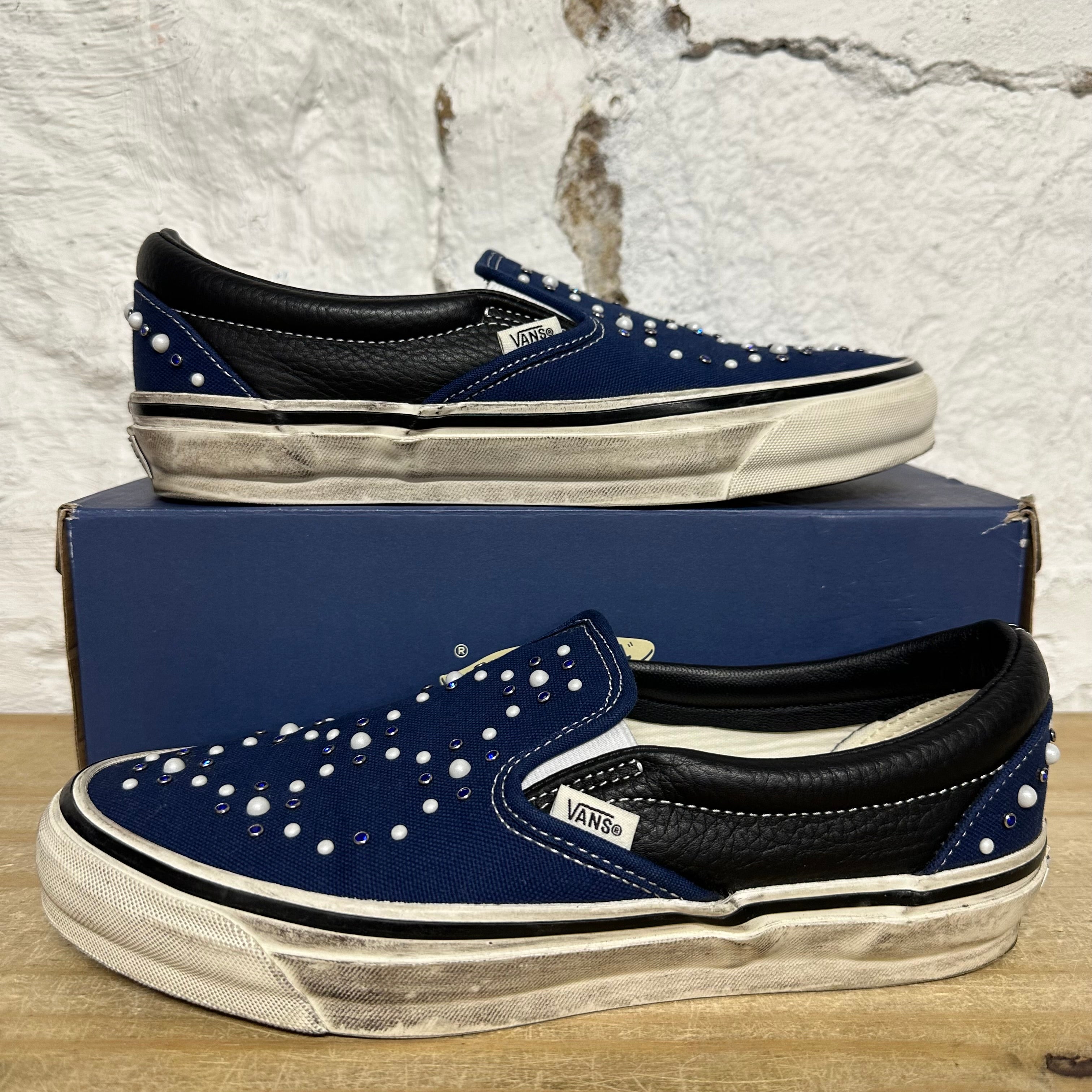 Vans LX Classic Slip On 98 Pearlized Indigo Sz 8.5