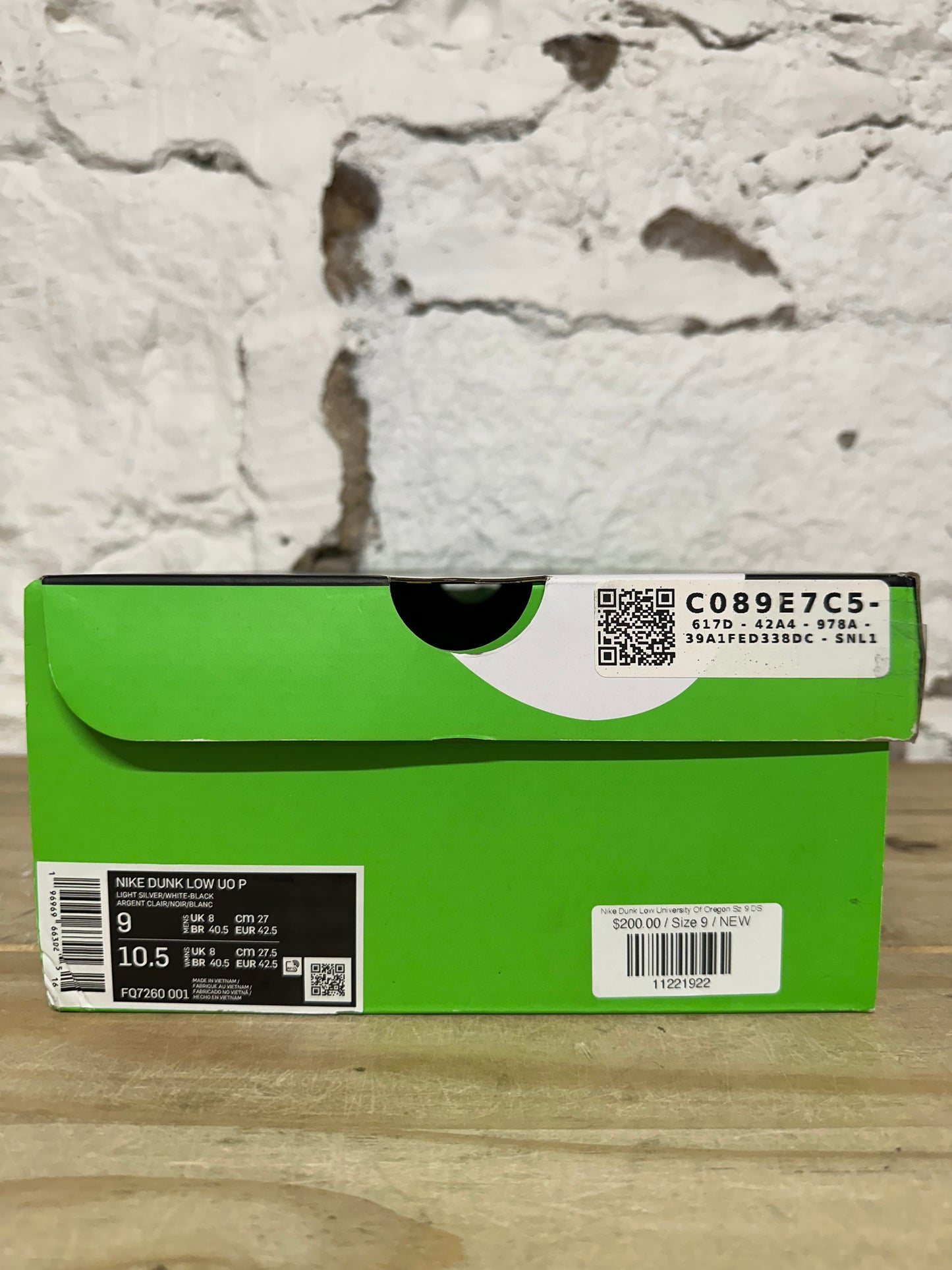 Nike Dunk Low University Of Oregon Sz 9 DS
