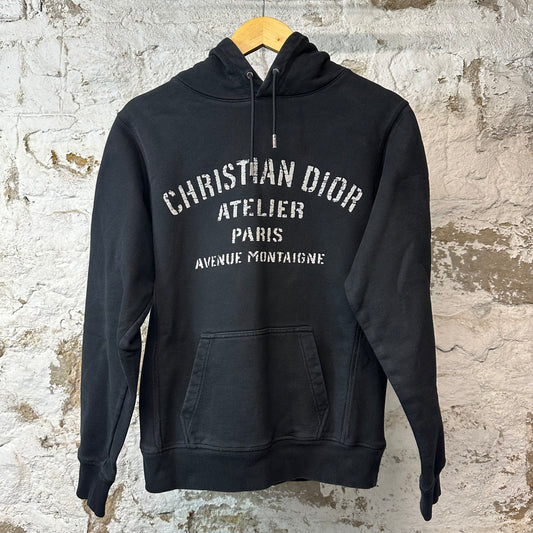 Christian Dior Atelier Spellout Hoodie Black Sz XS