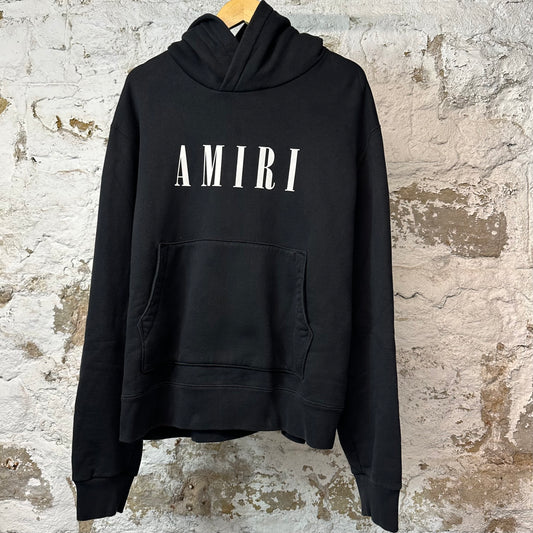 Amiri White Spellout Hoodie Black Sz XL