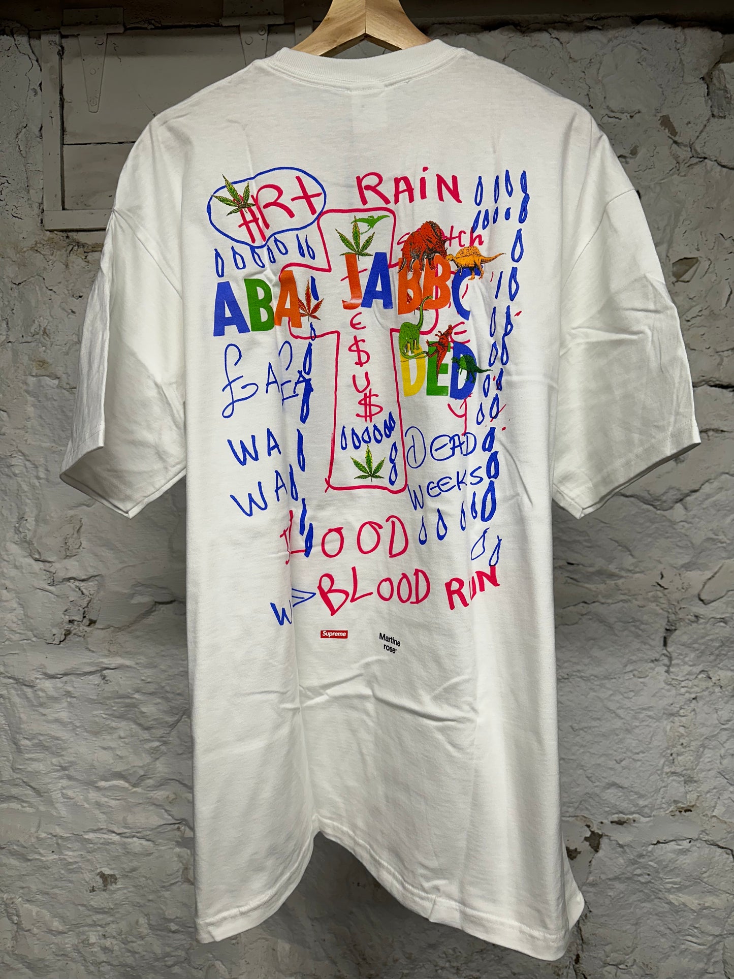 Supreme Martine Rose White T-Shirt Sz XL DS