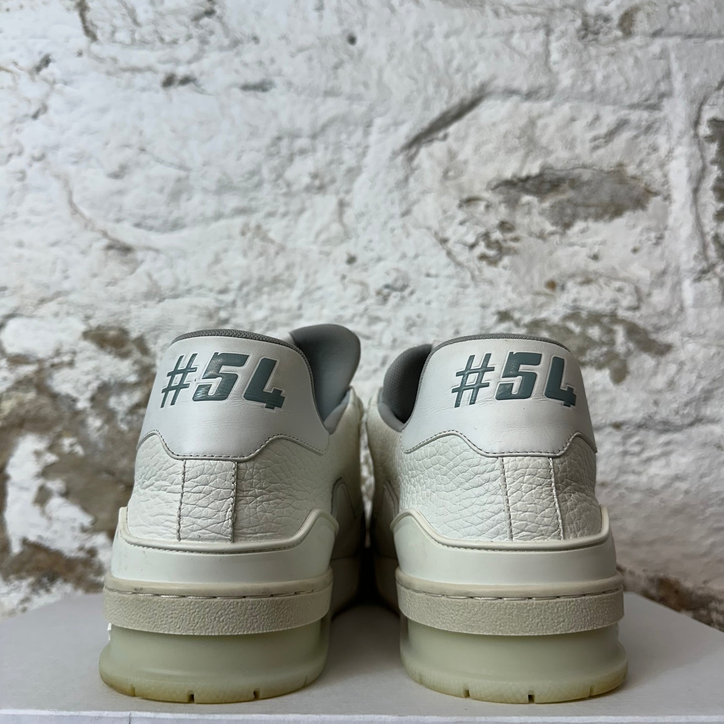 Louis Vuitton White Cream Trainer Sneaker Sz 11.5(10LV)