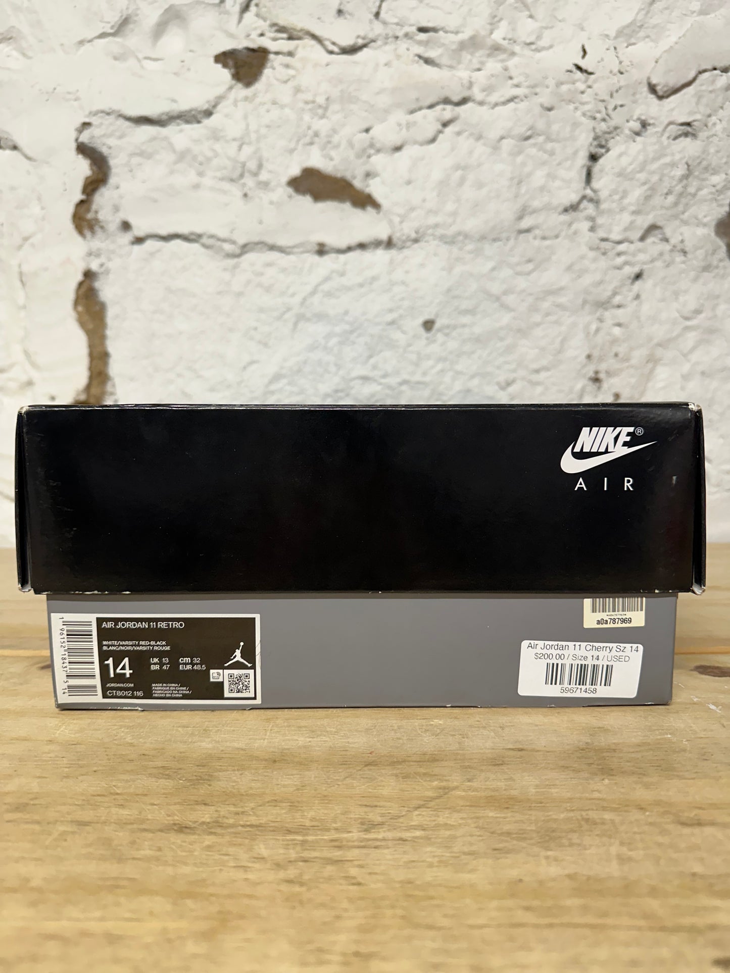 Air Jordan 11 High Cherry Sz 14