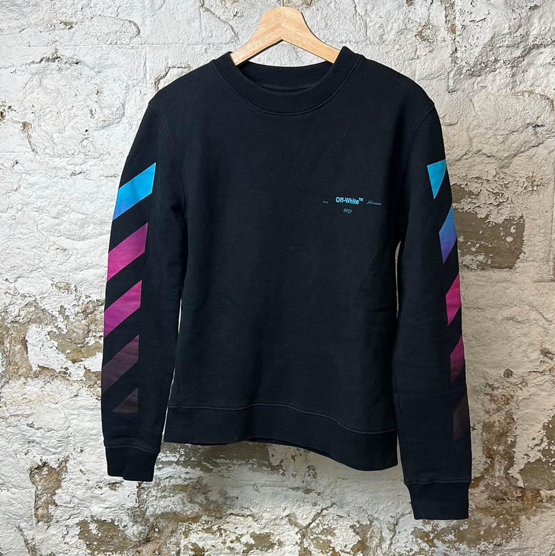 Off-White Black Gradient Crewneck Sz XS
