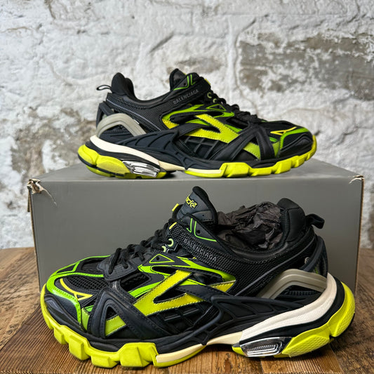 Balenciaga Track 2 Black Green Yellow Sneaker Sz 10 (43)