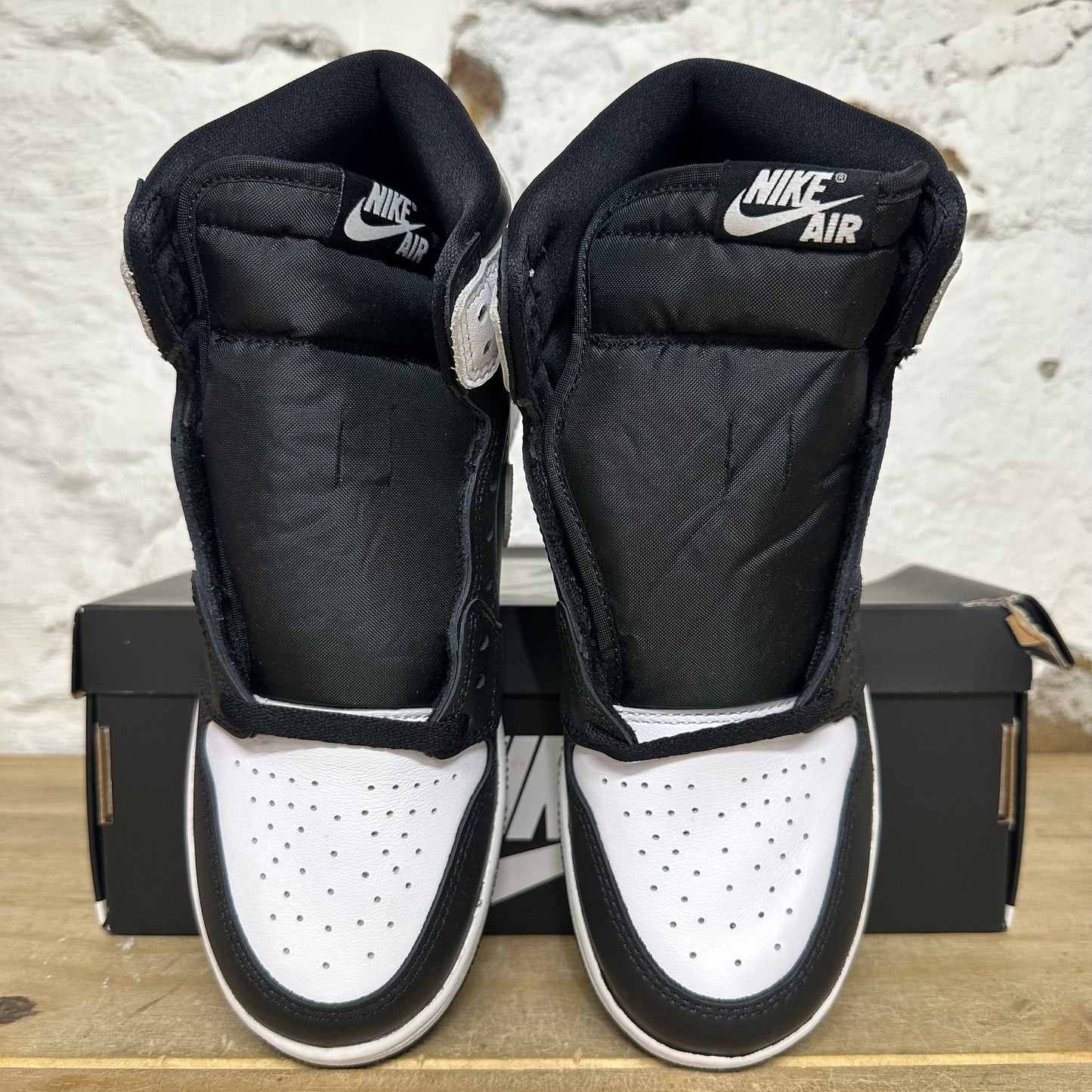 Air Jordan 1 High Black White Sz 6.5Y DS