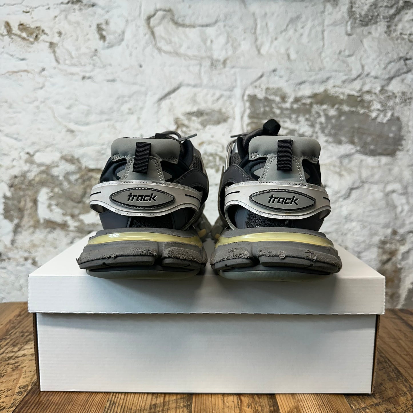 Balenciaga Track Runner Triple Grey LED Sneaker Sz 12 (45)