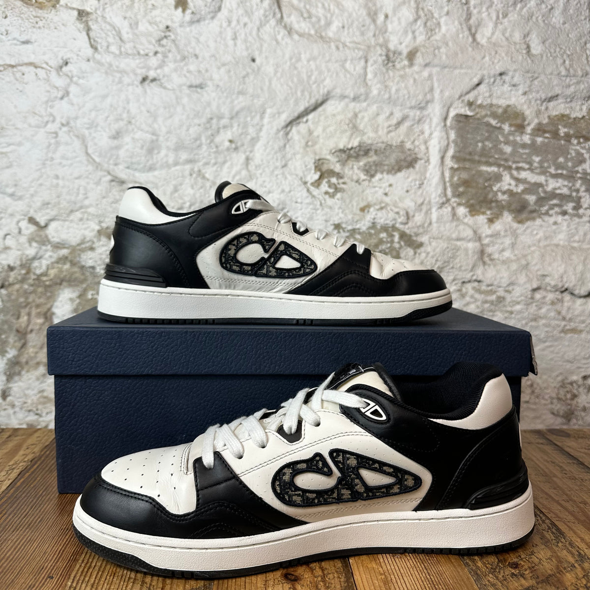 Dior B57 Black Oblique White Sneaker Sz 12 (45)