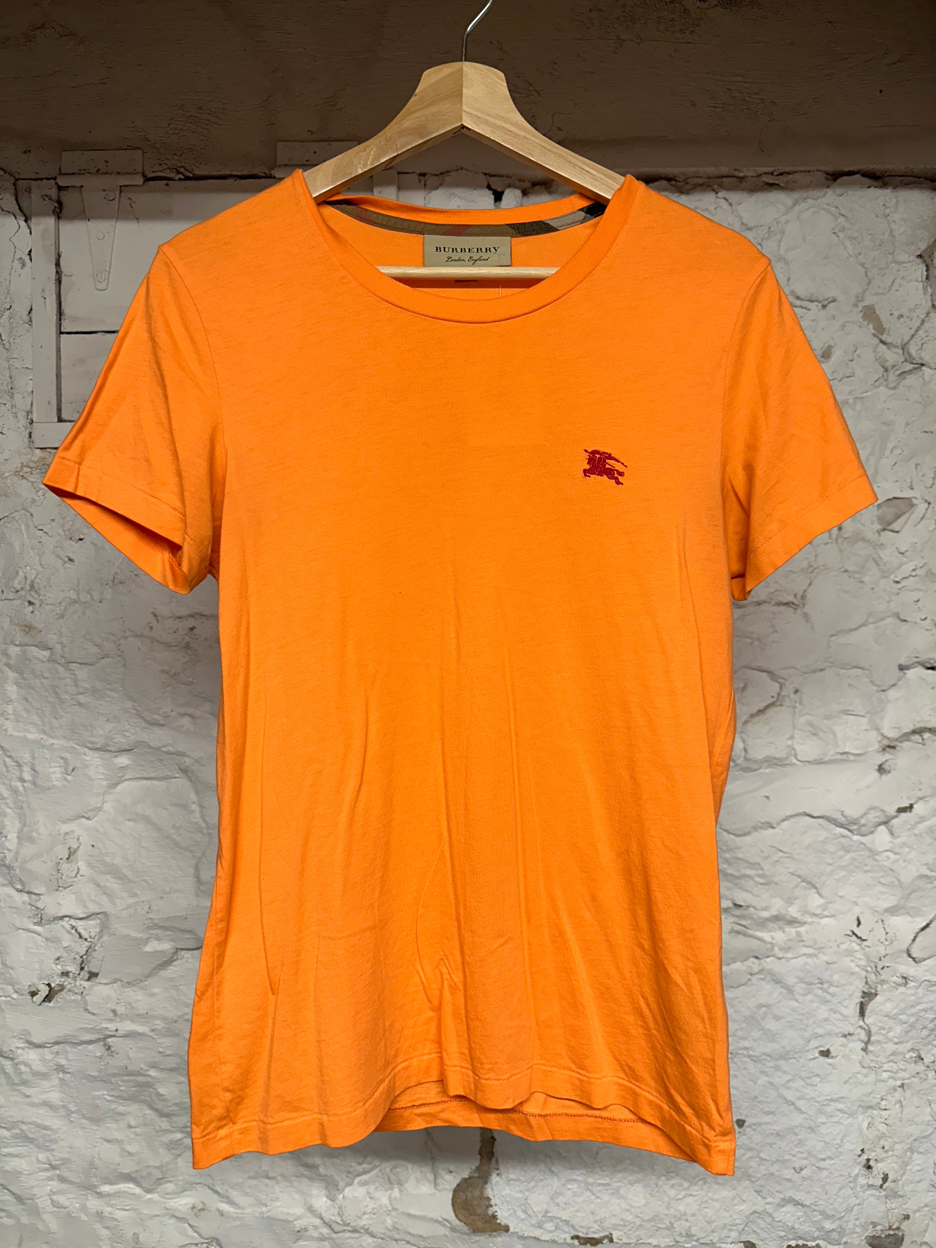 Burberry Orange T-Shirt Sz XS