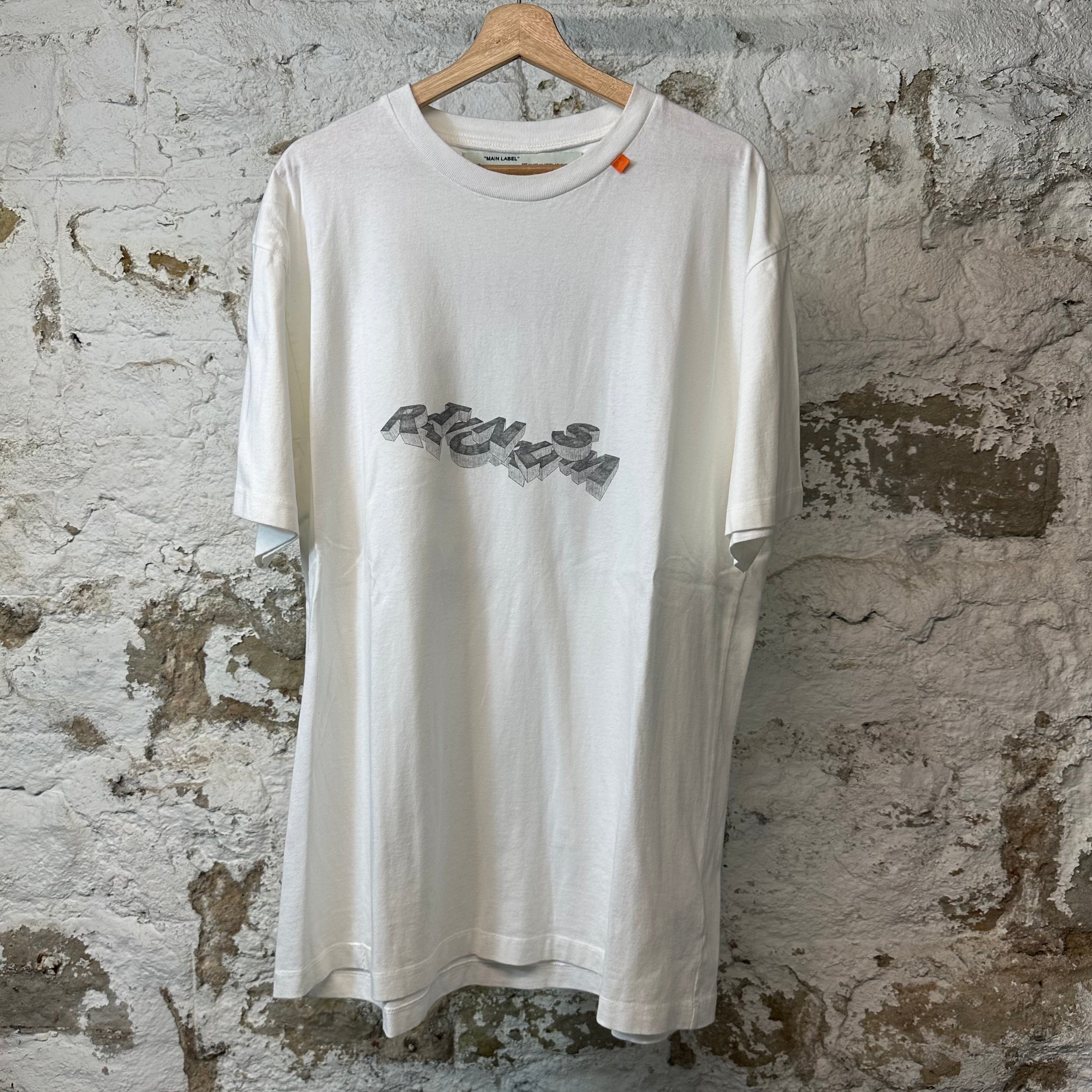 Off White Rationalism T-shirt White Sz S (XL)